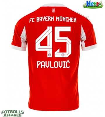 Bayern Munich Aleksandar Pavlovic #45 Hemmatröja 2025-26 Kortärmad